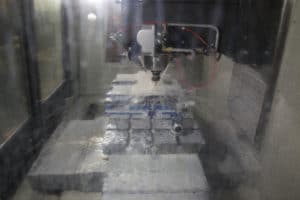 CNC Machine Running aluminum 