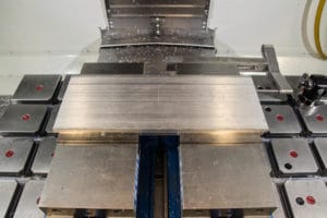 Aluminum Flipped to start second machining operation
