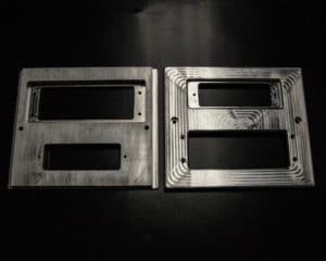CNC Machined Aluminum Base Plate after First Inspection